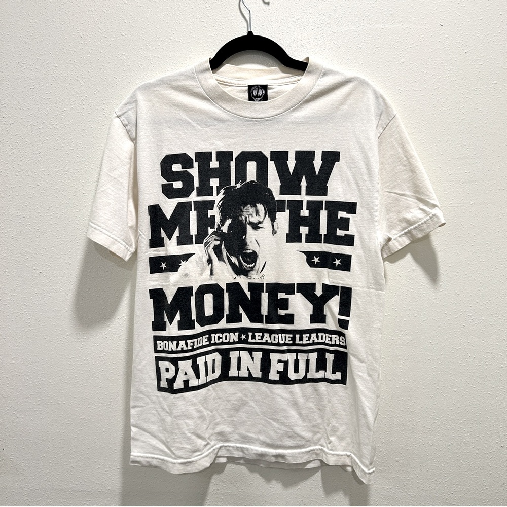Vintage 90s Jerry Maguire Mens T-Shirt Movie Promo Show Me The Money! Size M